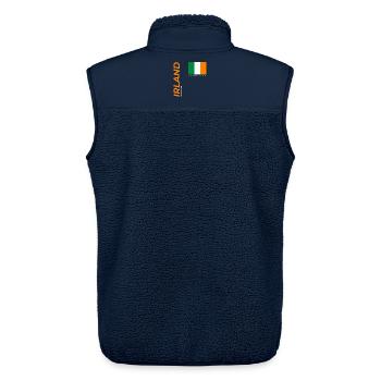 Dublin - Unisex Sherpa Gilet by Stanley/Stella - navy - Back - AI Model Male 178 light (178cm)