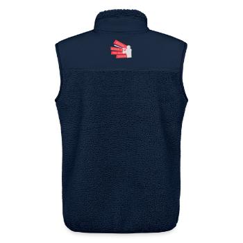 Baseball Season Is The Best Season Fan Spiel Sport - Unisex Sherpaweste von Stanley/Stella - Navy - Hinten - AI Model Male 178 light (178cm)