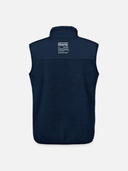Liberté Définition Style Dictionnaire - Veste sans manches sherpa unisexe Stanley/Stella - marine