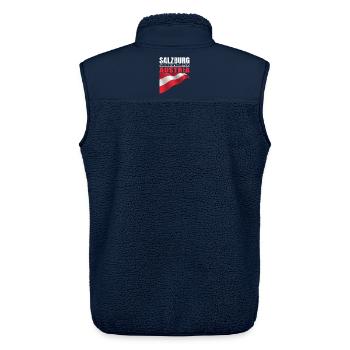 Salzburg - Unisex Sherpaweste von Stanley/Stella - Navy - Hinten - AI Model Male 178 light (178cm)