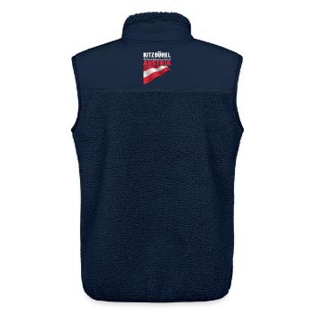 Kitzbuhel - Unisex Sherpa Gilet by Stanley/Stella - navy - Back - AI Model Male 178 light (178cm)
