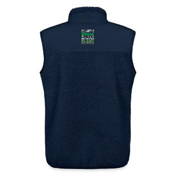 Everything I need Plant lover - Unisex Sherpa Gilet by Stanley/Stella - navy - Back - AI Model Male 178 light (178cm)