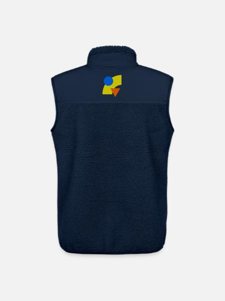 Geometrische Farbkonstellation - Unisex Sherpaweste von Stanley/Stella - Navy