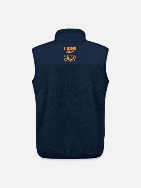 first name Billy - Unisex Sherpa Gilet by Stanley/Stella - navy
