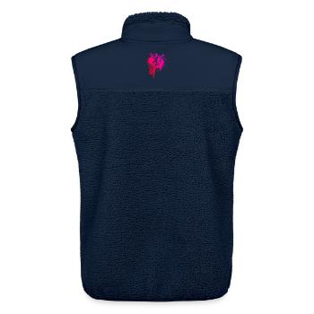 Handball Illustration für Handball fuer Frauen - Unisex Sherpaweste von Stanley/Stella - Navy - Hinten - AI Model Male 178 light (178cm)