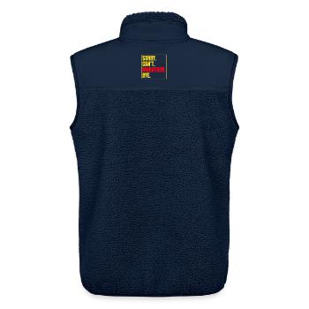 Running Sorry Can´t Marathon Bye Marathon Runner - Unisex Sherpaweste von Stanley/Stella - Navy - Hinten - AI Model Male 178 light (178cm)