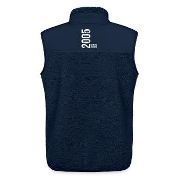 21st Birthday 2005 – Funny Vintage - Unisex Sherpa Gilet by Stanley/Stella - navy - Back - AI Model Male 178 light (178cm)