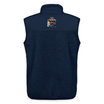 Sprinter: Pure Dynamite - Unisex Sherpaweste von Stanley/Stella - Navy - Hinten - AI Model Male 178 light (178cm)