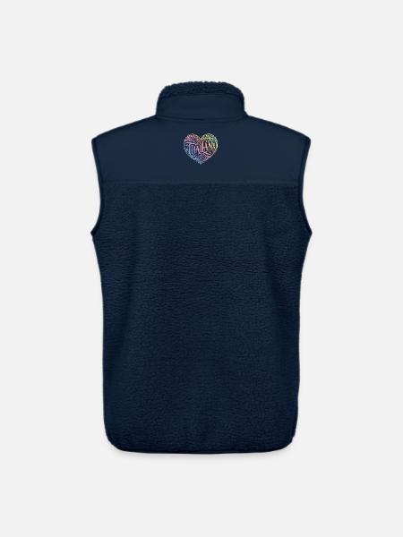 Thailand Herz Bunt - Unisex Sherpaweste von Stanley/Stella - Navy