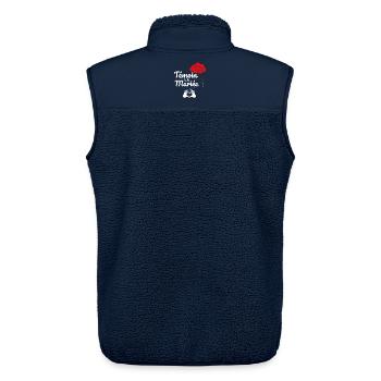 Témoin de la Mariée  - Veste sans manches sherpa unisexe Stanley/Stella - marine - Dos - AI Model Male 178 light (178cm)