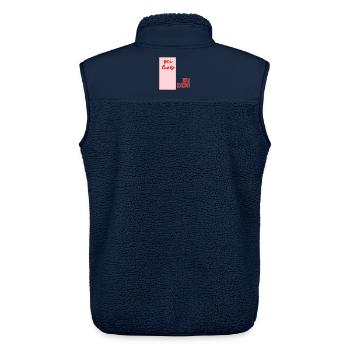 Affirmation_Selbstliebe - Unisex Sherpaweste von Stanley/Stella - Navy - Hinten - AI Model Male 178 light (178cm)