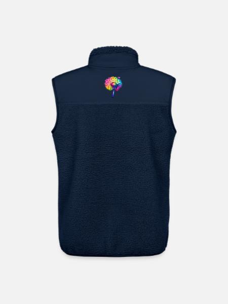 Regenbogen-Pusteblume - Unisex Sherpaweste von Stanley/Stella - Navy