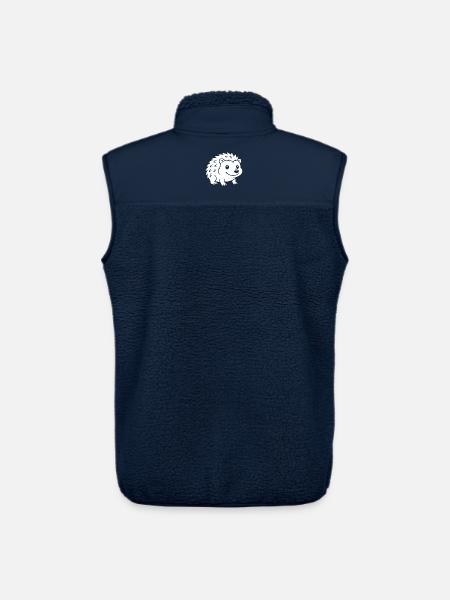 Igel Silhouette Herbst Tiermotiv - Unisex Sherpaweste von Stanley/Stella - Navy