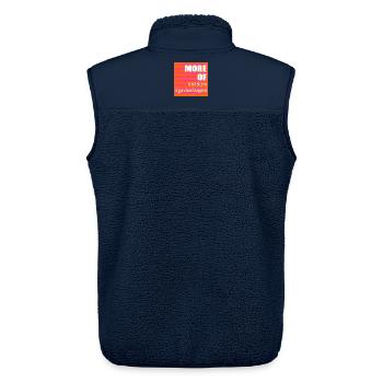 Optimismus Erfolg - Unisex Sherpaweste von Stanley/Stella - Navy - Hinten - AI Model Male 178 light (178cm)