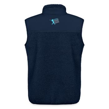 Baseball Season Is The Best Season Fan Spiel Sport - Unisex Sherpaweste von Stanley/Stella - Navy - Hinten - AI Model Male 178 light (178cm)