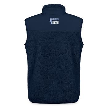Krebs Speiseröhre Chemo Krebs-Überlebender - Unisex Sherpaweste von Stanley/Stella - Navy - Hinten - AI Model Male 178 light (178cm)