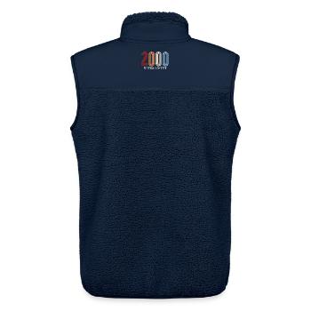 2000 Limited Edition Vintage - Unisex Sherpaweste von Stanley/Stella - Navy - Hinten - AI Model Male 178 light (178cm)