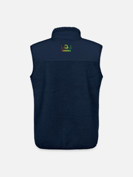 Trakehner Pferde Herzfrequenz Design - Unisex Sherpaweste von Stanley/Stella - Navy