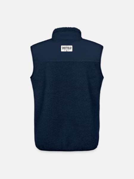 Sheffield town sign - Unisex Sherpa Gilet by Stanley/Stella - navy