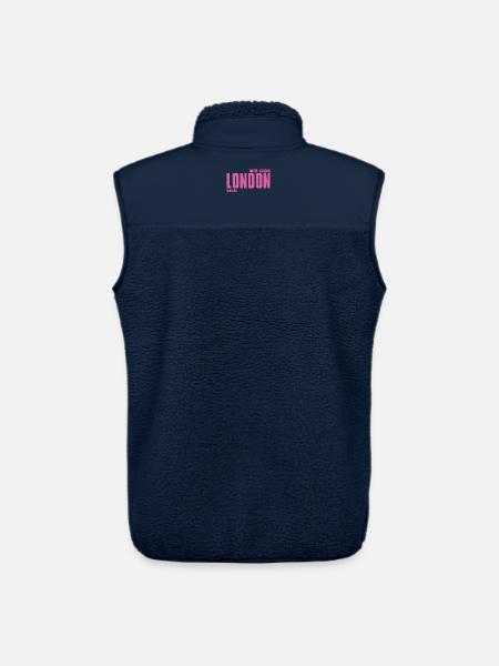 London – England Lyric Design - Unisex Sherpa Gilet by Stanley/Stella - navy