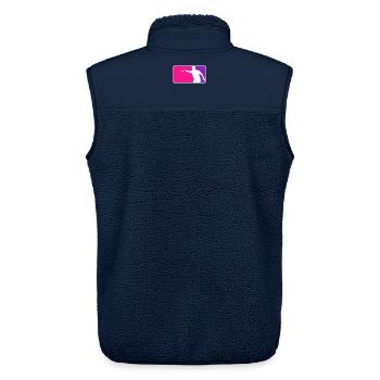 Petanque Boule Petanca Major League Style Pink - Unisex Sherpaweste von Stanley/Stella - Navy - Hinten - AI Model Male 178 light (178cm)