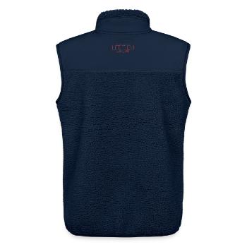 Let Them Mindset - Unisex Sherpaweste von Stanley/Stella - Navy - Hinten - AI Model Male 178 light (178cm)