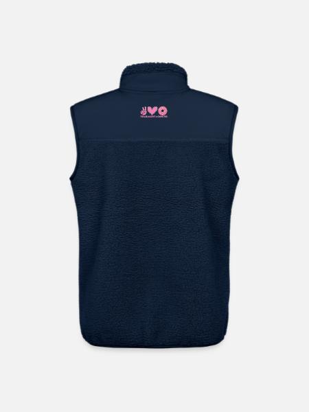 Peace Love Donuts - Unisex Sherpa Gilet by Stanley/Stella - navy