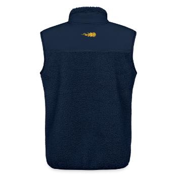 Volleyball - Veste sans manches sherpa unisexe Stanley/Stella - marine - Dos - AI Model Male 178 light (178cm)
