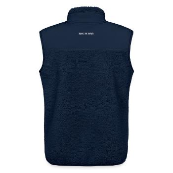 Japan - Unisex Sherpaweste von Stanley/Stella - Navy - Hinten - AI Model Male 178 light (178cm)