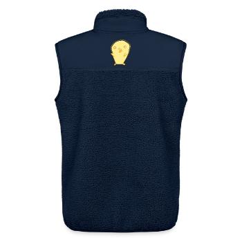 Niedliche kleine Ente - Unisex Sherpaweste von Stanley/Stella - Navy - Hinten - AI Model Male 178 light (178cm)