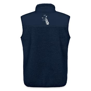 Giraffe Giraffe T-shirt Gift - Unisex Sherpa Gilet by Stanley/Stella - navy - Back - AI Model Male 178 light (178cm)