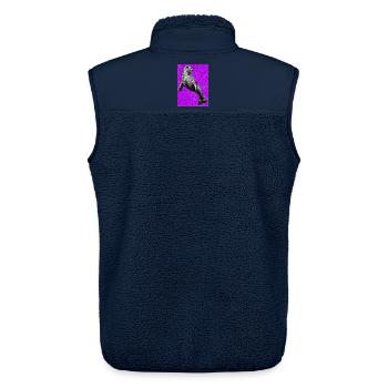 Siegel - Unisex Sherpaweste von Stanley/Stella - Navy - Hinten - AI Model Male 178 light (178cm)