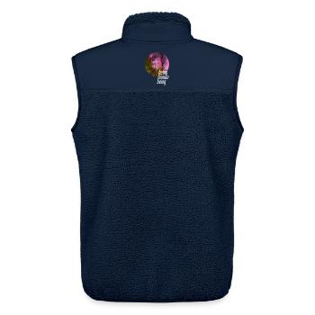 ThinkBick_being_human_being_2026_4 - Unisex Sherpa Gilet by Stanley/Stella - navy - Back - AI Model Male 178 light (178cm)
