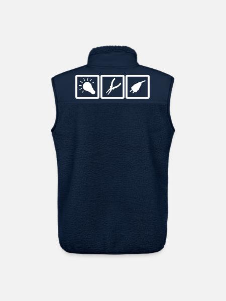 Electrician Tools - Unisex Sherpa Gilet by Stanley/Stella - navy