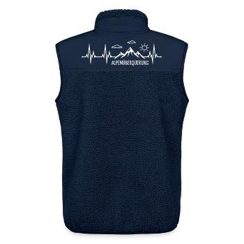 Alpenüberquerung - Unisex Sherpaweste von Stanley/Stella - Navy - Hinten - AI Model Male 178 light (178cm)