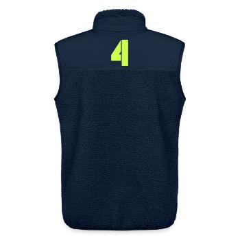 4 - Unisex Sherpaweste von Stanley/Stella - Navy - Hinten - AI Model Male 178 light (178cm)