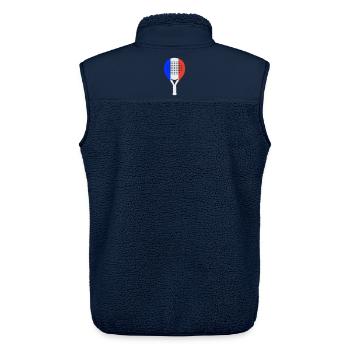 padel-france - Unisex Sherpa Gilet by Stanley/Stella - navy - Back - AI Model Male 178 light (178cm)