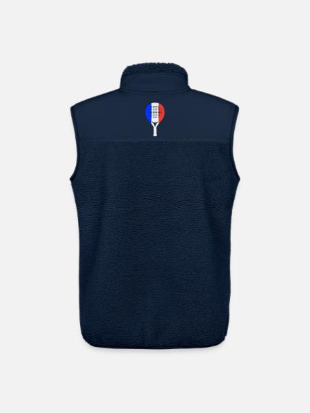 Padel-Frankreich - Unisex Sherpaweste von Stanley/Stella - Navy