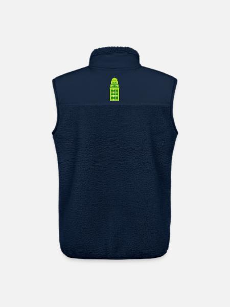 Retro Grüne Turmuhr - Unisex Sherpaweste von Stanley/Stella - Navy