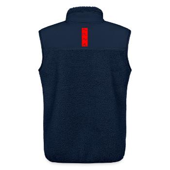 Djing Label Keyboard DJ - Unisex Sherpaweste von Stanley/Stella - Navy - Hinten - AI Model Male 178 light (178cm)