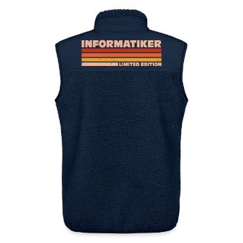 Informatiker Informatikerin Informatik - Unisex Sherpaweste von Stanley/Stella - Navy - Hinten - AI Model Male 178 light (178cm)