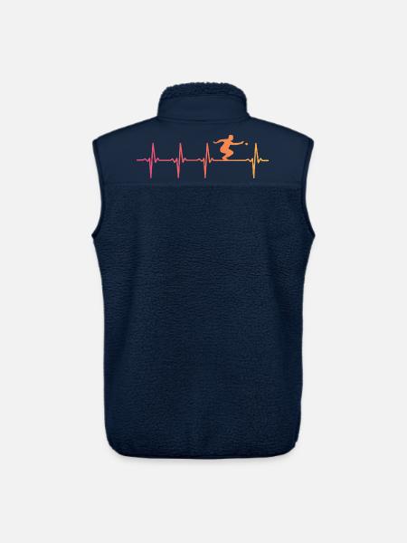 Sunset Pétanque Herzschlag-Bouliste - Unisex Sherpaweste von Stanley/Stella - Navy