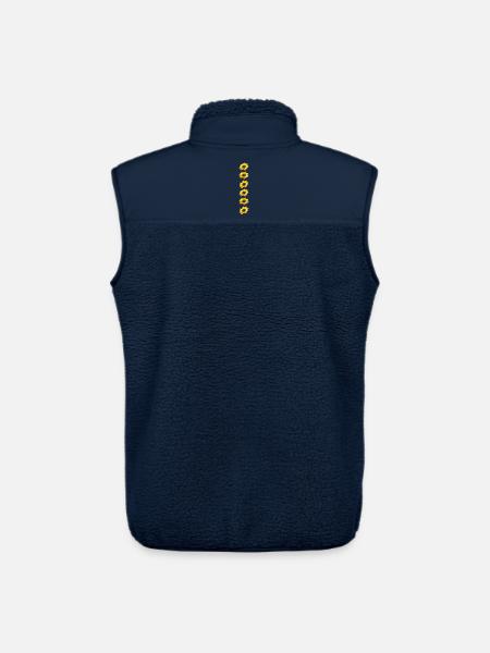 sunflowers row - Unisex Sherpa Gilet by Stanley/Stella - navy