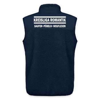 Kreisliga Romantik - Unisex Sherpaweste von Stanley/Stella - Navy - Hinten - AI Model Male 178 light (178cm)