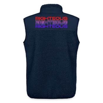 Lebendige Rechtschaffenheit Faszinierendes Design - Unisex Sherpaweste von Stanley/Stella - Navy - Hinten - AI Model Male 178 light (178cm)