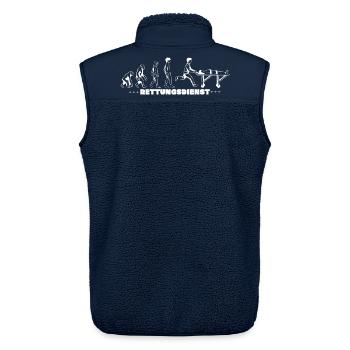 Rettungsdienst Evolution - Unisex Sherpaweste von Stanley/Stella - Navy - Hinten - AI Model Male 178 light (178cm)