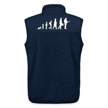 Vom Kind zum Gitarristen - Unisex Sherpaweste von Stanley/Stella - Navy - Hinten - AI Model Male 178 light (178cm)