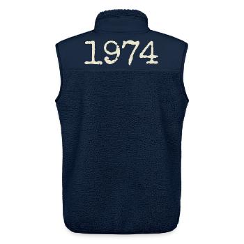 Geburtstagsgeschenk 1974 – Großartig seit 1974 - Unisex Sherpaweste von Stanley/Stella - Navy - Hinten - AI Model Male 178 light (178cm)
