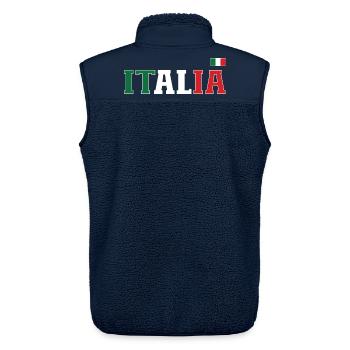 Italien Flagge - Unisex Sherpaweste von Stanley/Stella - Navy - Hinten - AI Model Male 178 light (178cm)