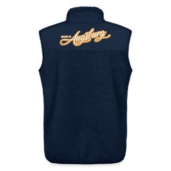 Augsburg - weil´s Deine Stadt ist! - Unisex Sherpaweste von Stanley/Stella - Navy - Hinten - AI Model Male 178 light (178cm)